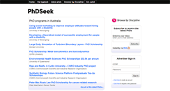 Desktop Screenshot of phdseek.com