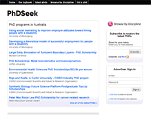 Tablet Screenshot of phdseek.com